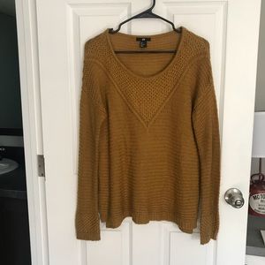 mustard yellow sweater